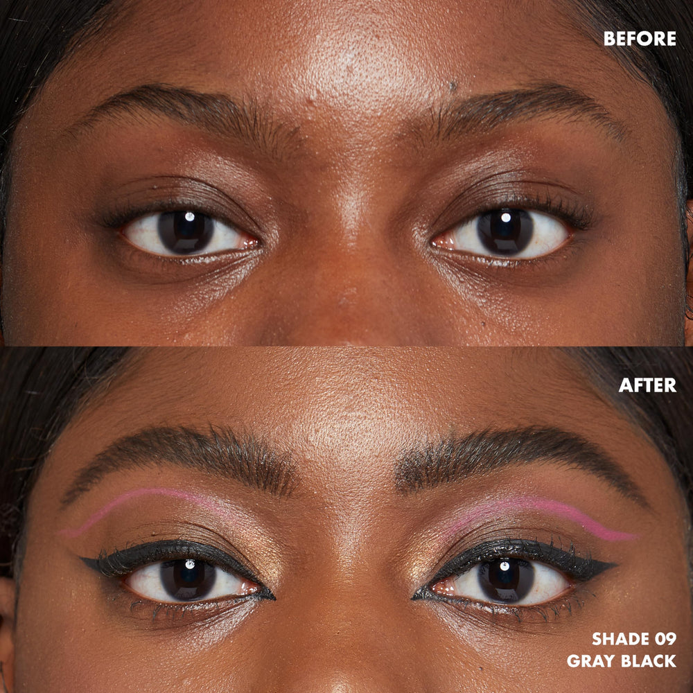 NYX Lift & Snatch Eyebrow Tint Pen flexible-tip close-up enables customizable brow widths