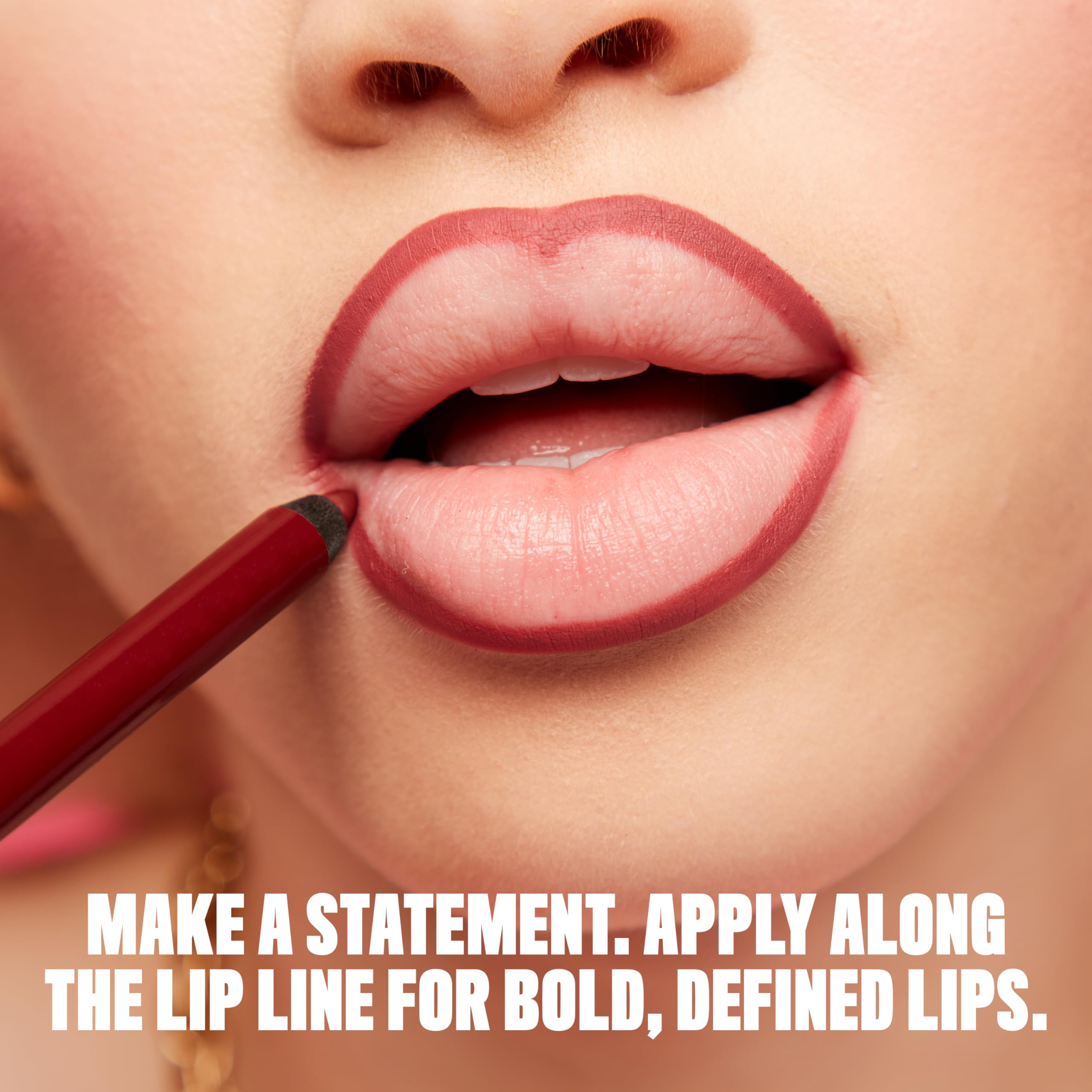 NYX Line Loud Lip Liner application close-up showing smooth, tug-free lining
