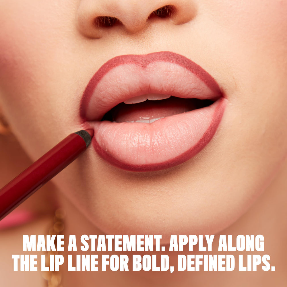 NYX Line Loud Lip Liner application close-up showing smooth, tug-free lining