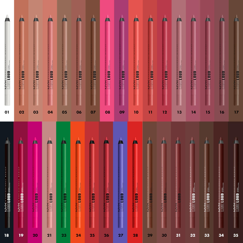 NYX Line Loud Lip Liner cruelty-free badge showcased with ethical branding