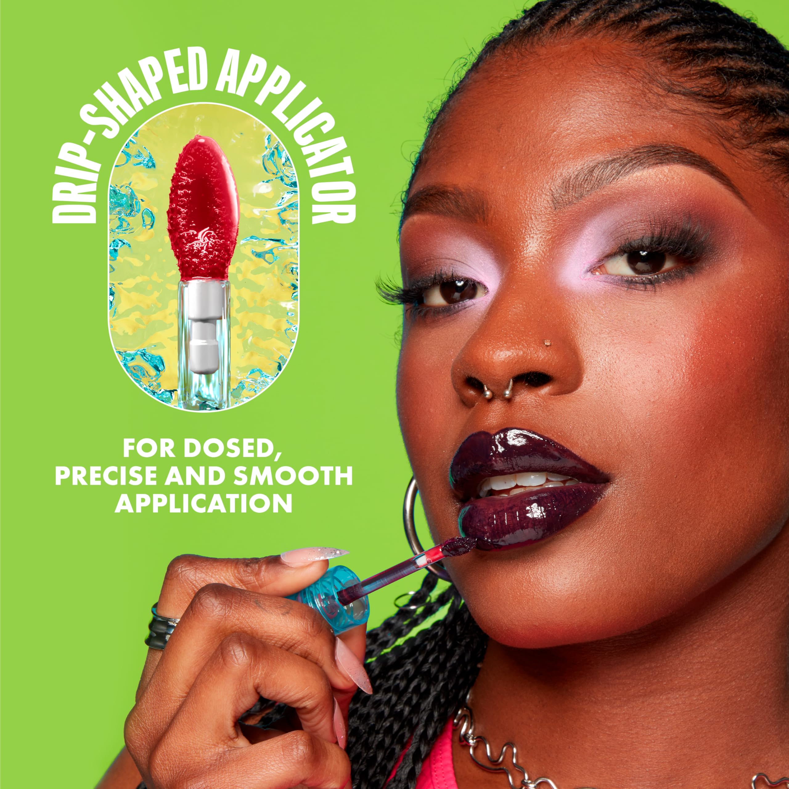 NYX Lip IV Hydrating Glossy Lip Stain cruelty-free formula for ethical beauty.