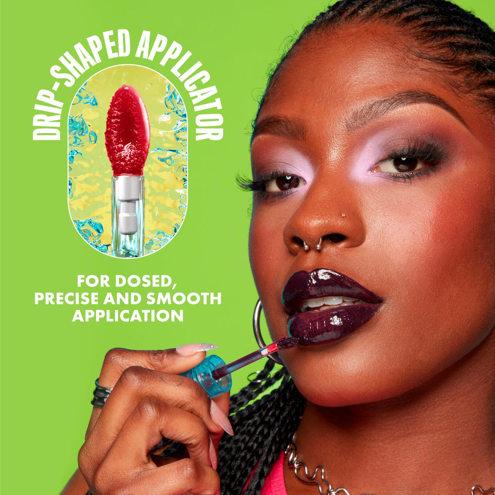 NYX Lip IV Hydrating Glossy Lip Stain cruelty-free formula for ethical beauty.