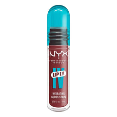 NYX Lip IV Hydrating Glossy Lip Stain wet shine finish for instant lip glam.
