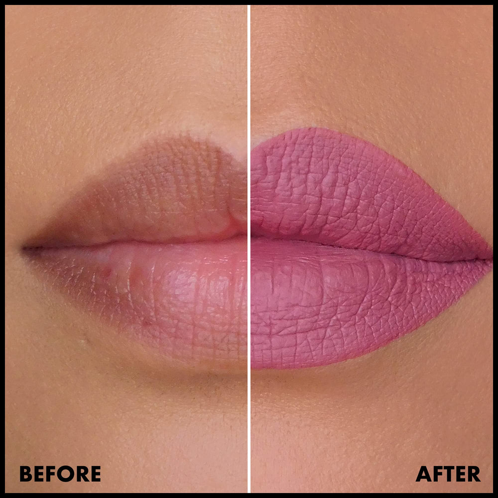 Long-wear 16-hour performance of NYX Lip Lingerie XXL through day and night.