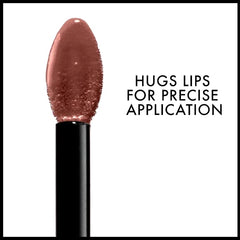 NYX Lip Lingerie XXL Matte Low Cut application shot with brush for precise shaping.