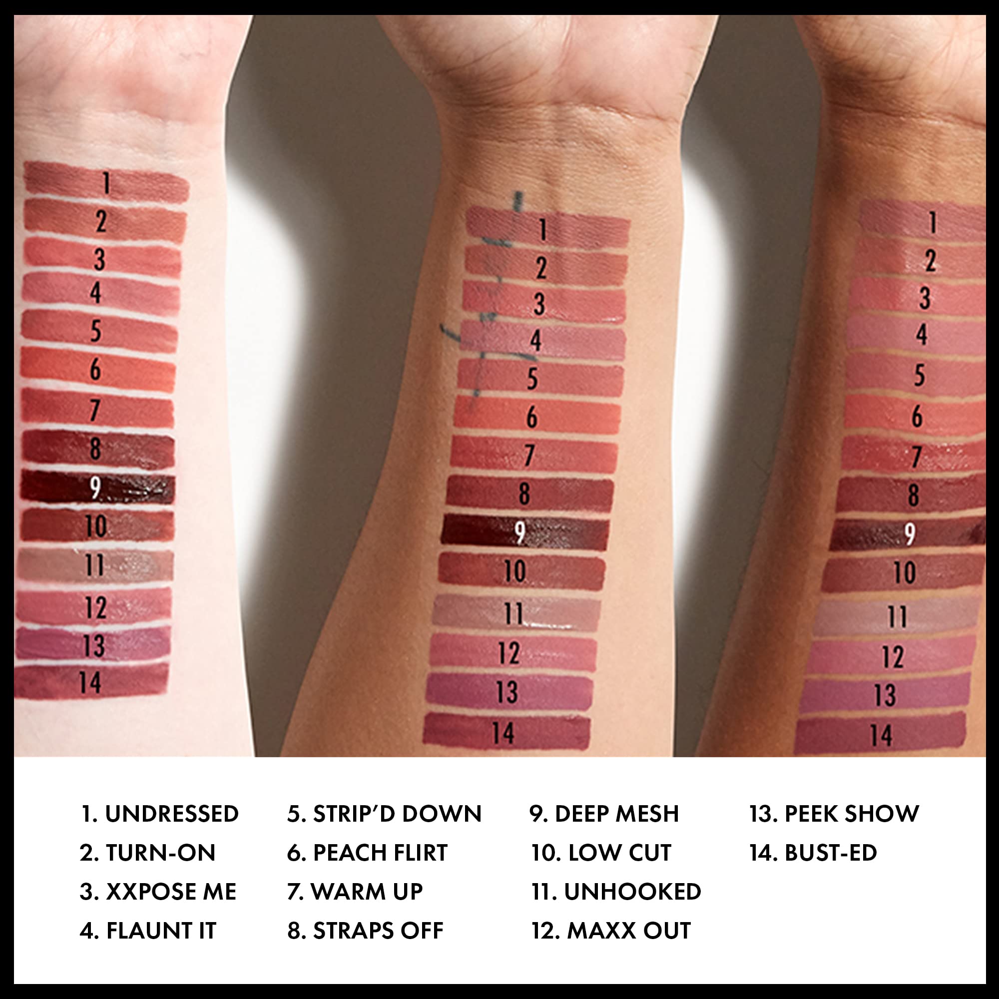 NYX Lip Lingerie XXL Matte Low Cut packaging display highlights compact travel-ready design.