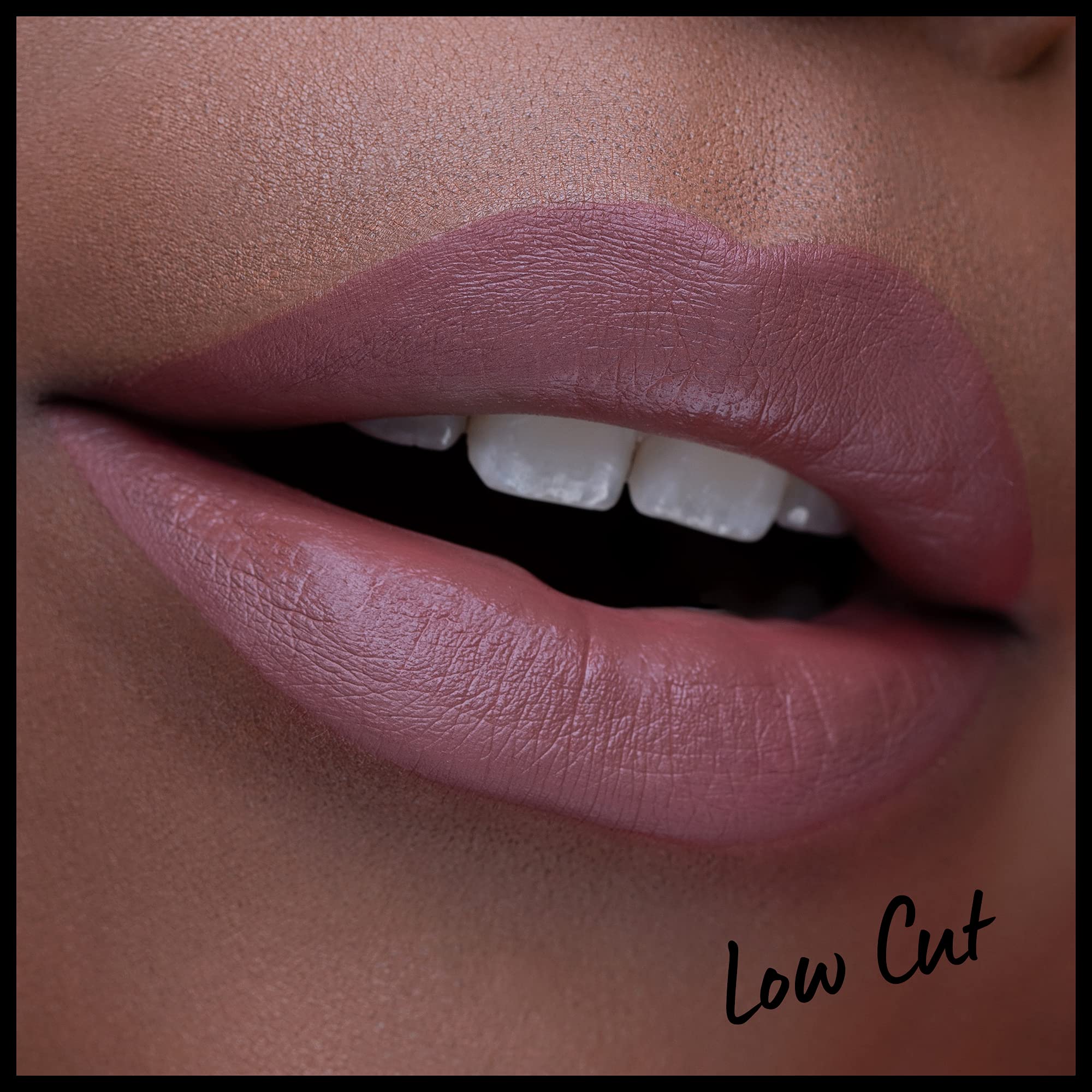NYX Lip Lingerie XXL Matte Low Cut texture close-up reveals smooth matte coverage.