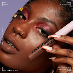 NYX Lip Lingerie XXL matte texture close-up reveals velvety finish