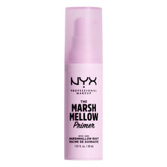 NYX Marshmellow Smoothing Primer bottle promotes a smooth makeup-ready canvas.