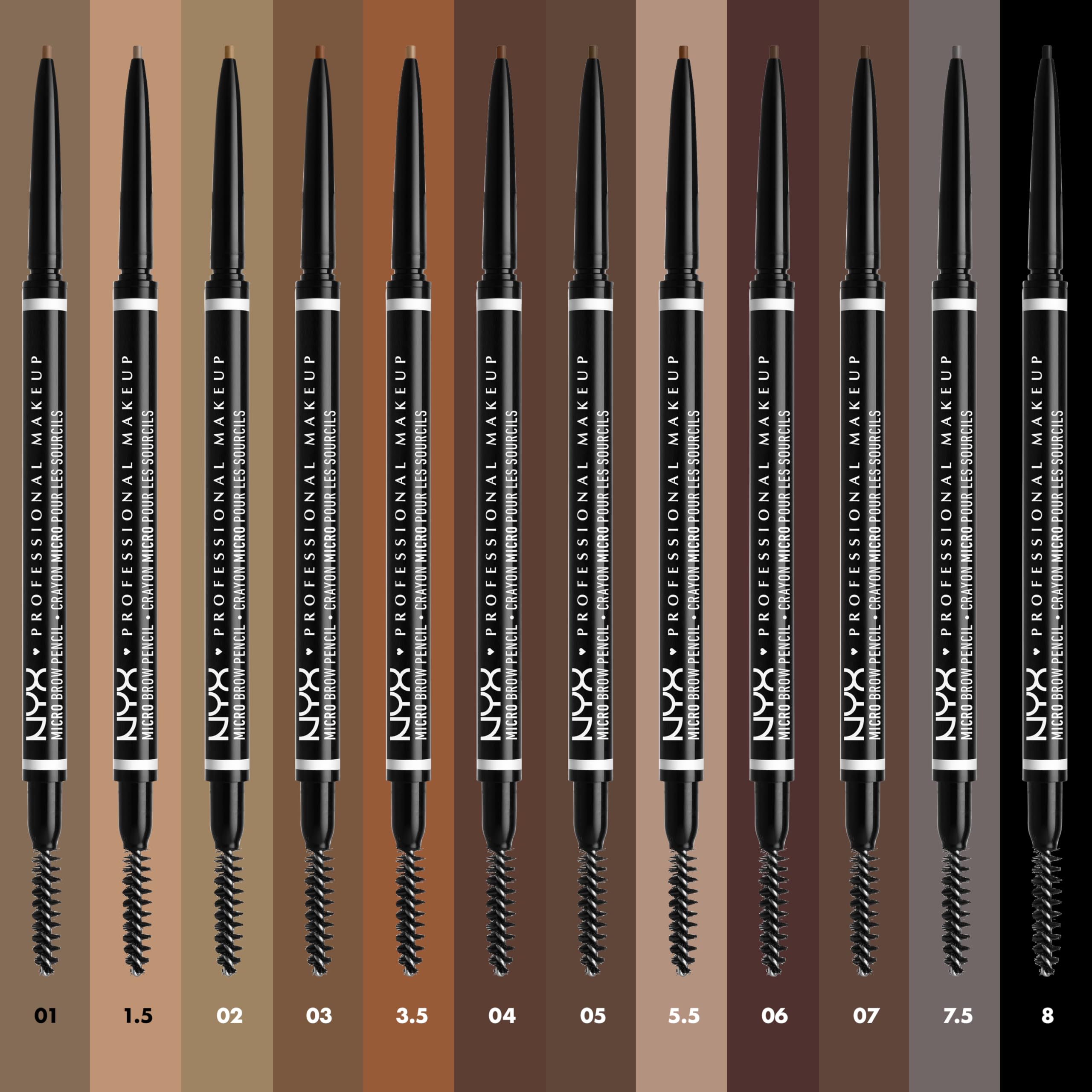NYX Micro Brow Pencil waterproof and vegan formula stands up to humidity.