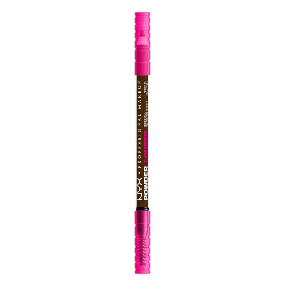 NYX Powder Louder Brow Pencil Espresso packshot shows long-wear brow definition