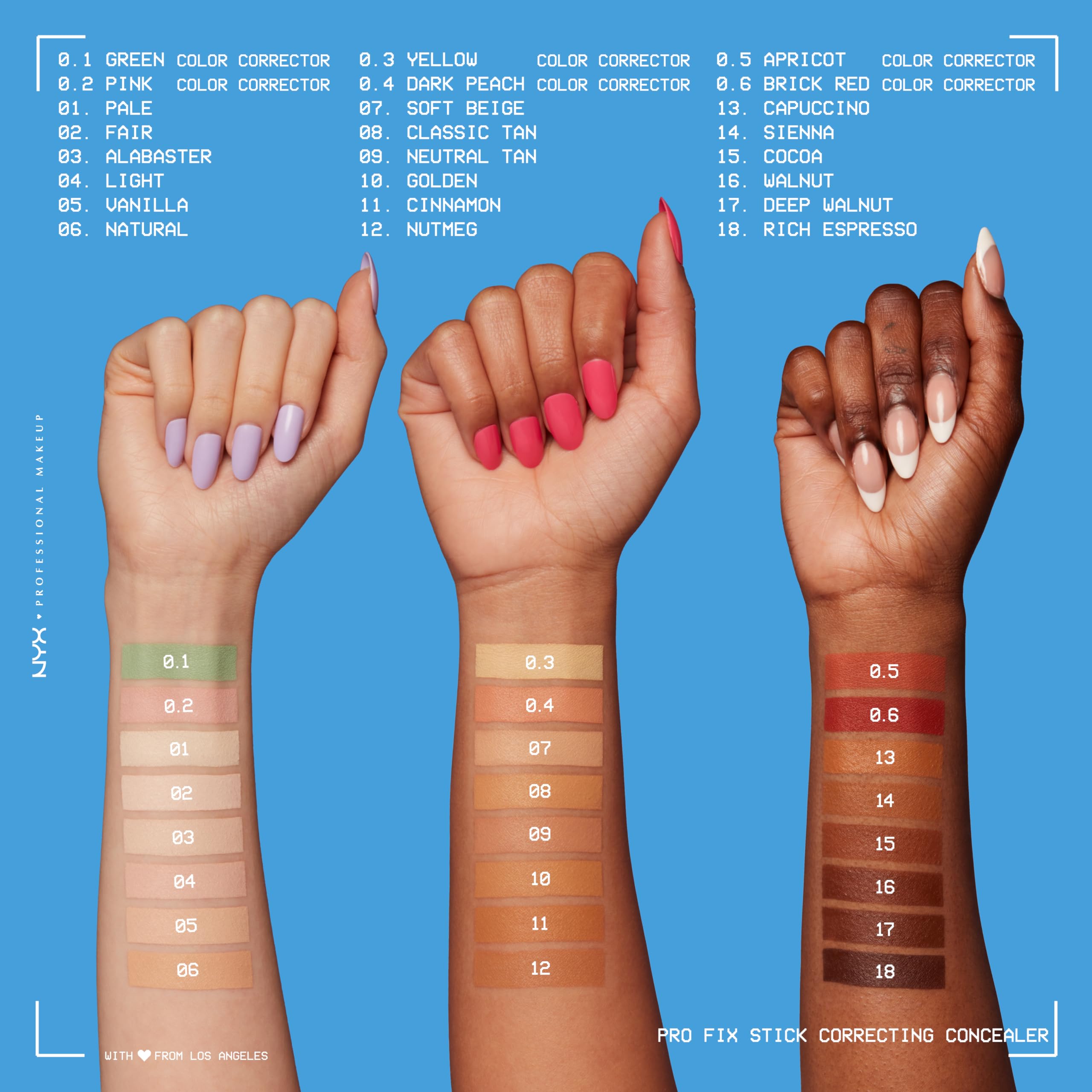 NYX Pro Fix Stick 12-hour wear test demonstrates lasting coverage.