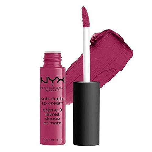 NYX Professional Makeup Amsterdam Pure Red swirls show bold, city-inspired shade.