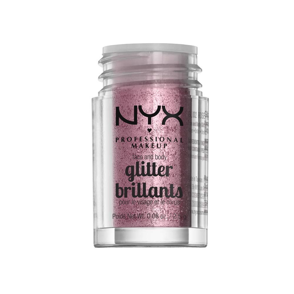 Aplicación con prebase de purpurina rosa para mayor adherencia.