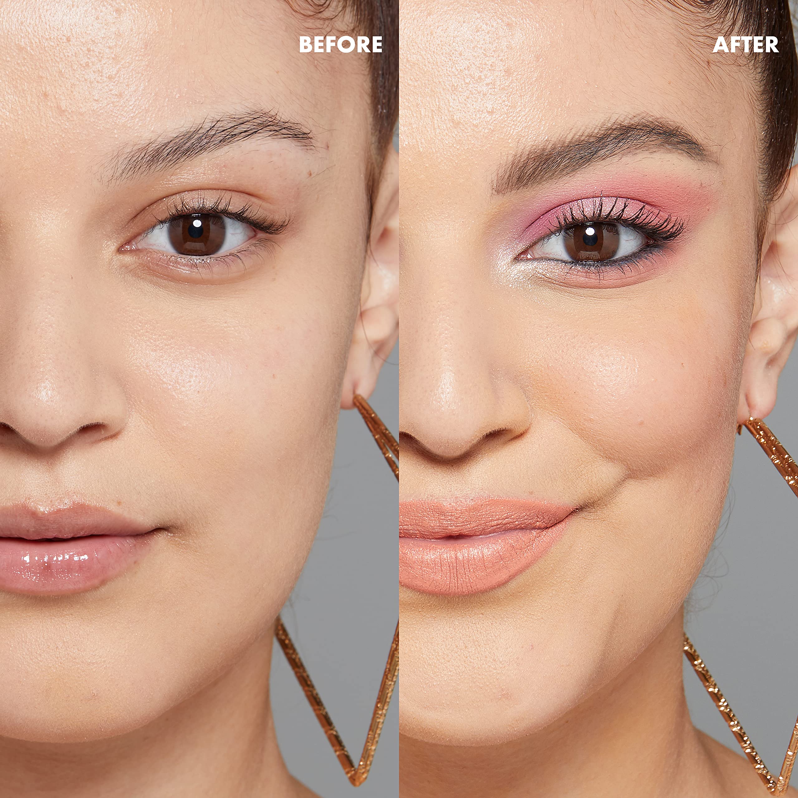 Model receiving NYX Radiant Finish glow for camera-ready skin
