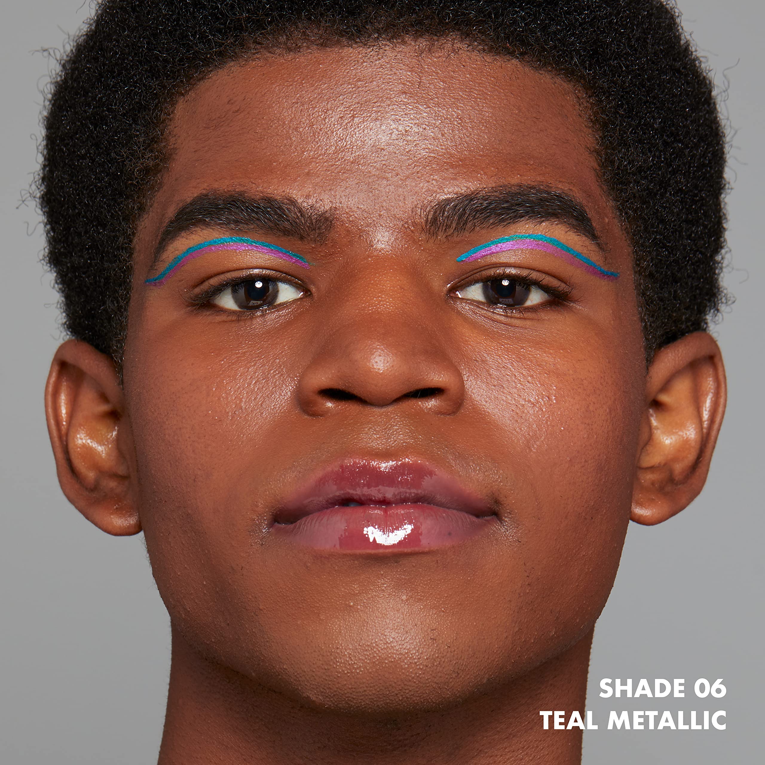 Epic Wear Teal Metal liner swatch shows vivid waterproof pigment.