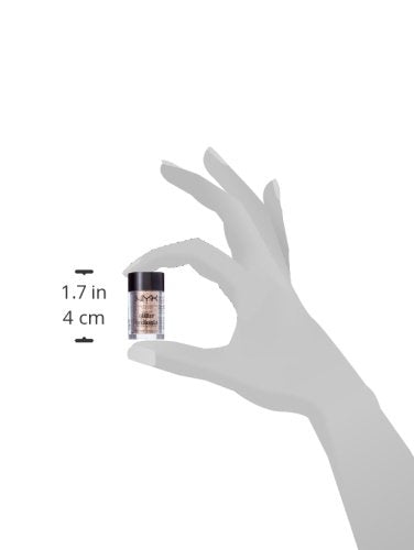 NYX Professional Makeup Face and Body Glitter application on face demonstrates easy sparkle adhesion