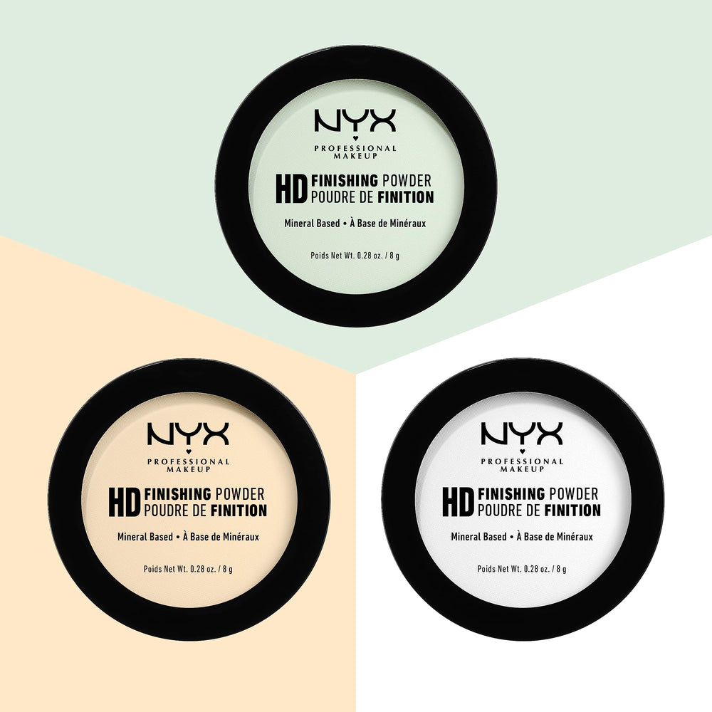 NYX PROFESSIONAL MAKEUP HD Finishing Powder translucent skin swatch reveals natural-looking, translucent coverage