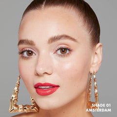 NYX Professional Makeup Soft Matte Lip Cream closeup texture emphasizes creamy comfort on lips.