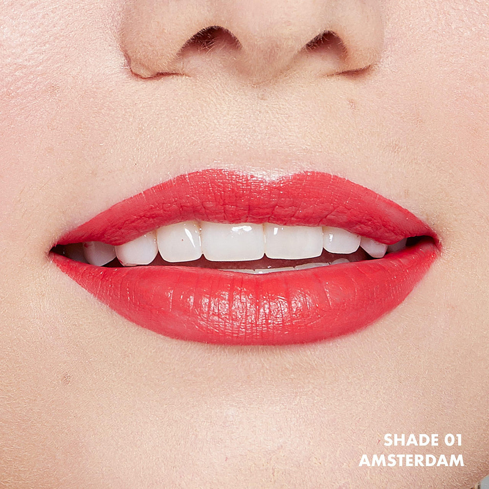 NYX Professional Makeup Soft Matte Lip Cream matte finish swipe highlights smooth, even tint.