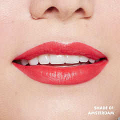 NYX Professional Makeup Soft Matte Lip Cream matte finish swipe highlights smooth, even tint.