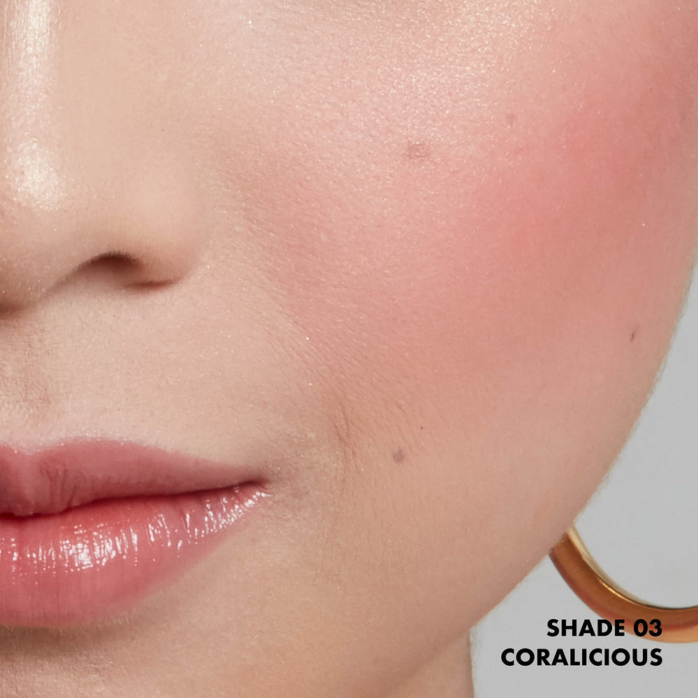 Cruelty-free NYX brand messaging beside Sweet Cheeks Soft Cheek Tint