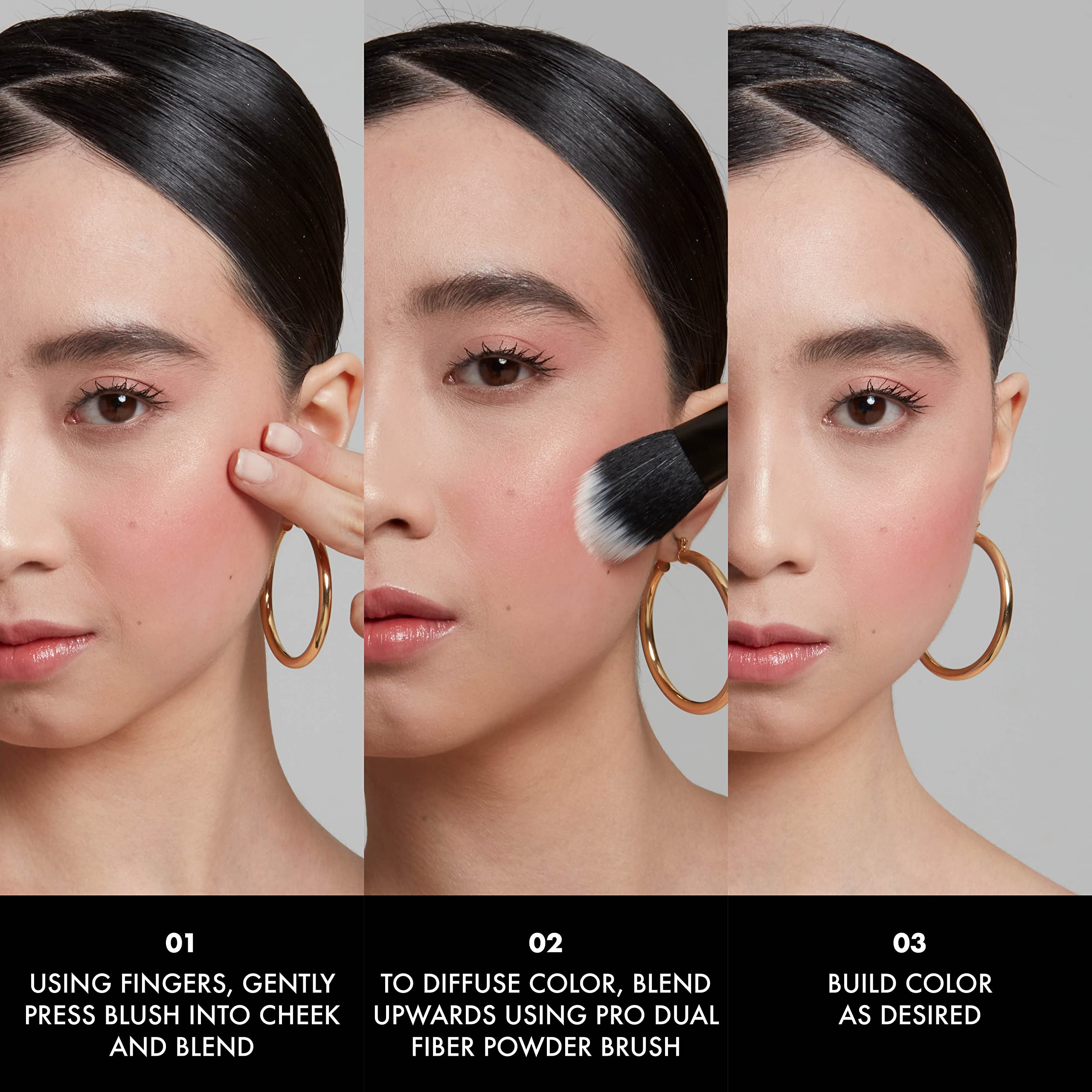 Swatch reveals natural-looking Coralicious finish on cheekbone
