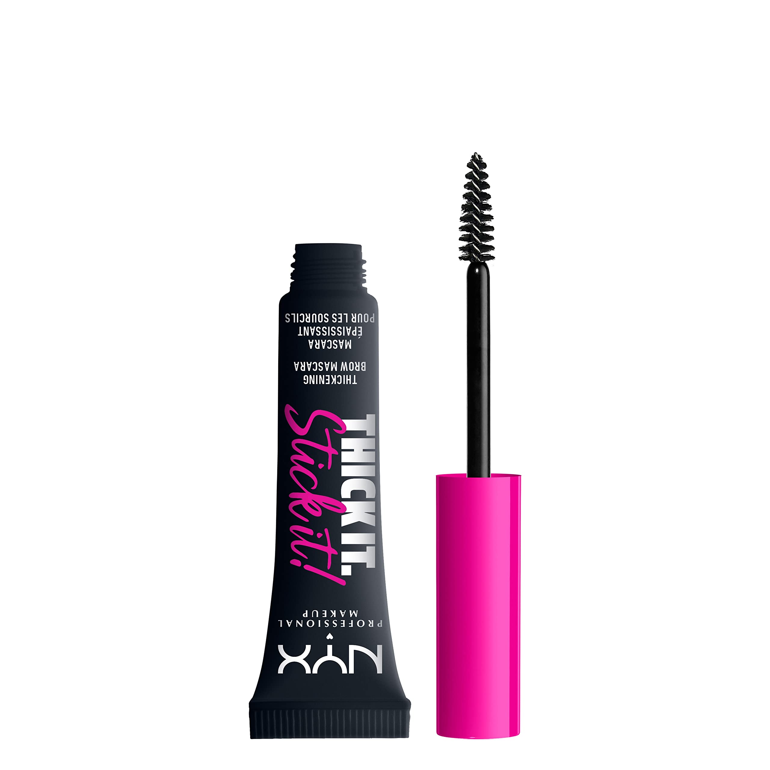 NYX PROFESSIONAL MAKEUP Thick It Stick It Brow Mascara wand-application defines brows with natural tint