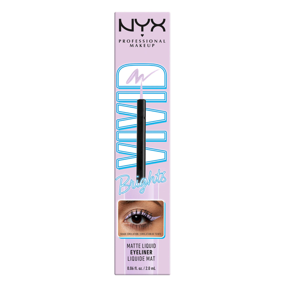 NYX Professional Makeup Vivid Brights Lilac Pink swatches for color reference