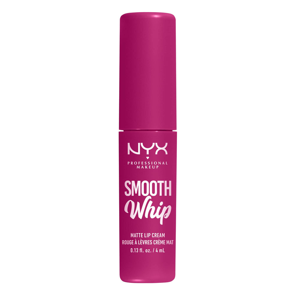 Vegan liquid lipstick texture and color payoff from NYX Smooth Whip Matte Lip Cream