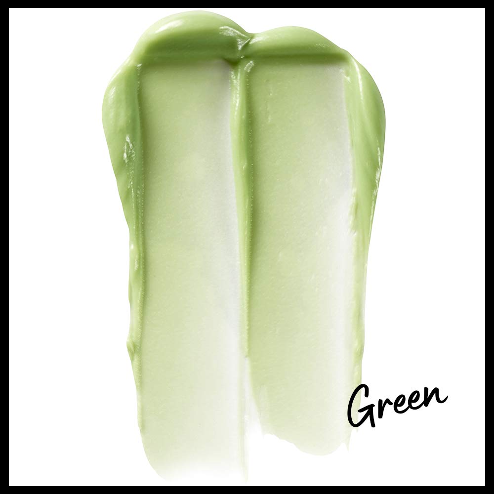NYX Studio Perfect Primer Green on-face application preps skin for makeup.
