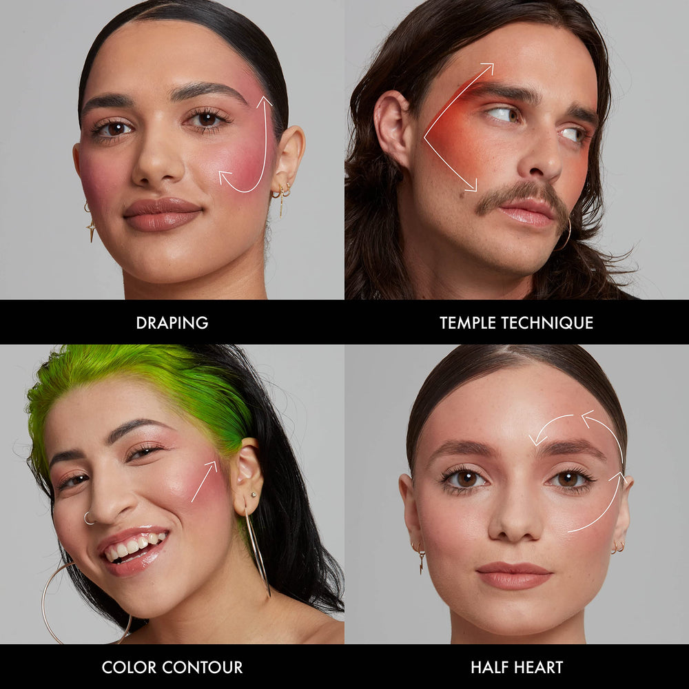 PETA cruelty-free badge beside NYX Sweet Cheeks tint.