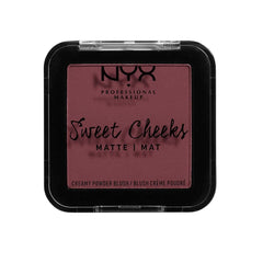 NYX Professional Makeup Sweet Cheeks Matte Blush Bang Bang provides rich matte flush for everyday or night looks