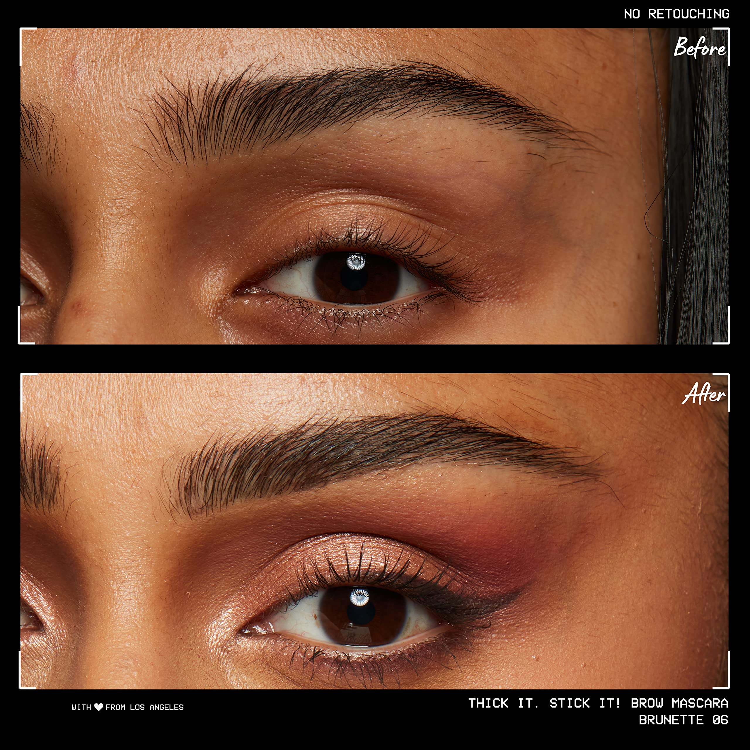 NYX Thick It Stick It brow mascara Brunette tube highlights easy, travel-friendly brow grooming