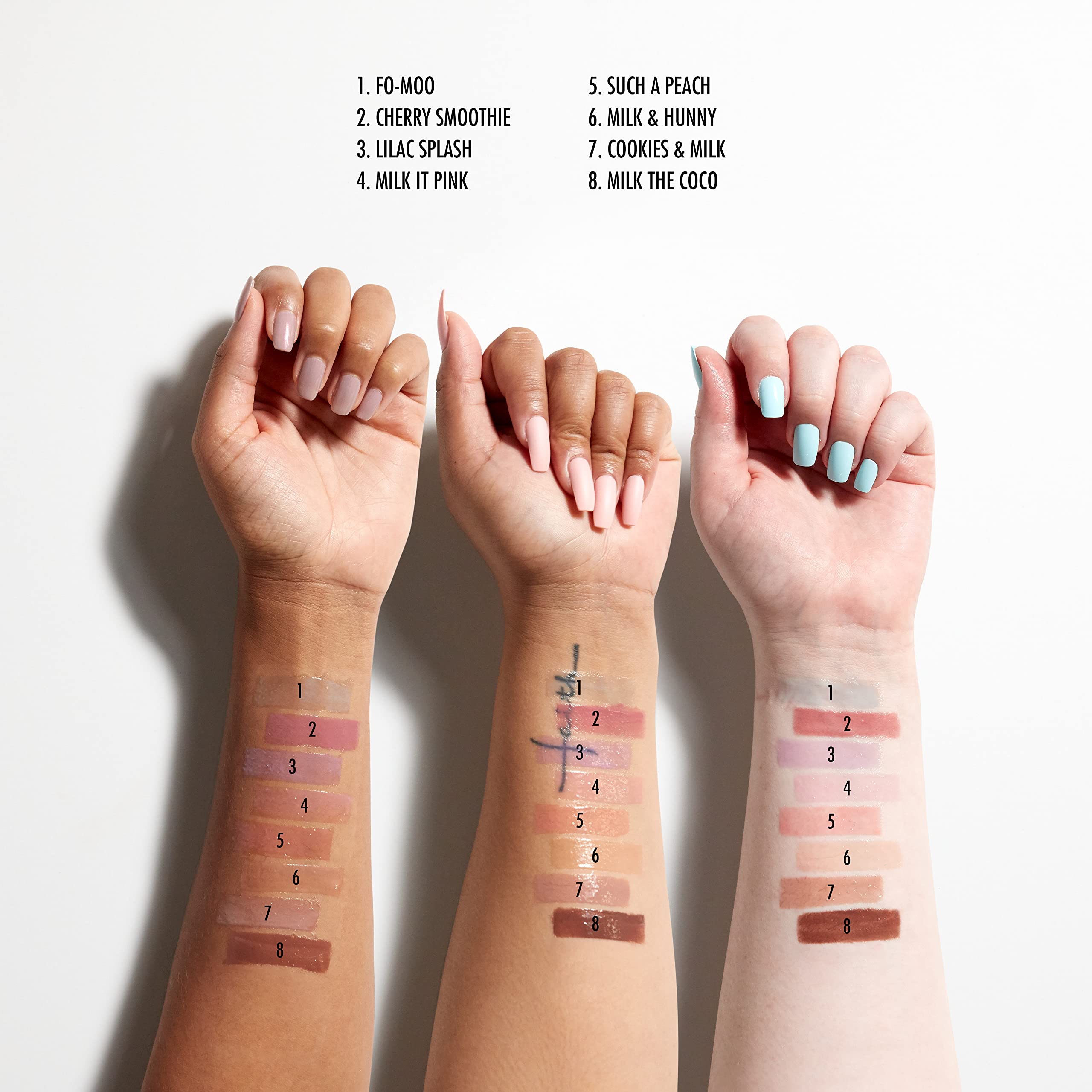 NYX vegan milk blend ingredient label highlights dairy-free hydration potential