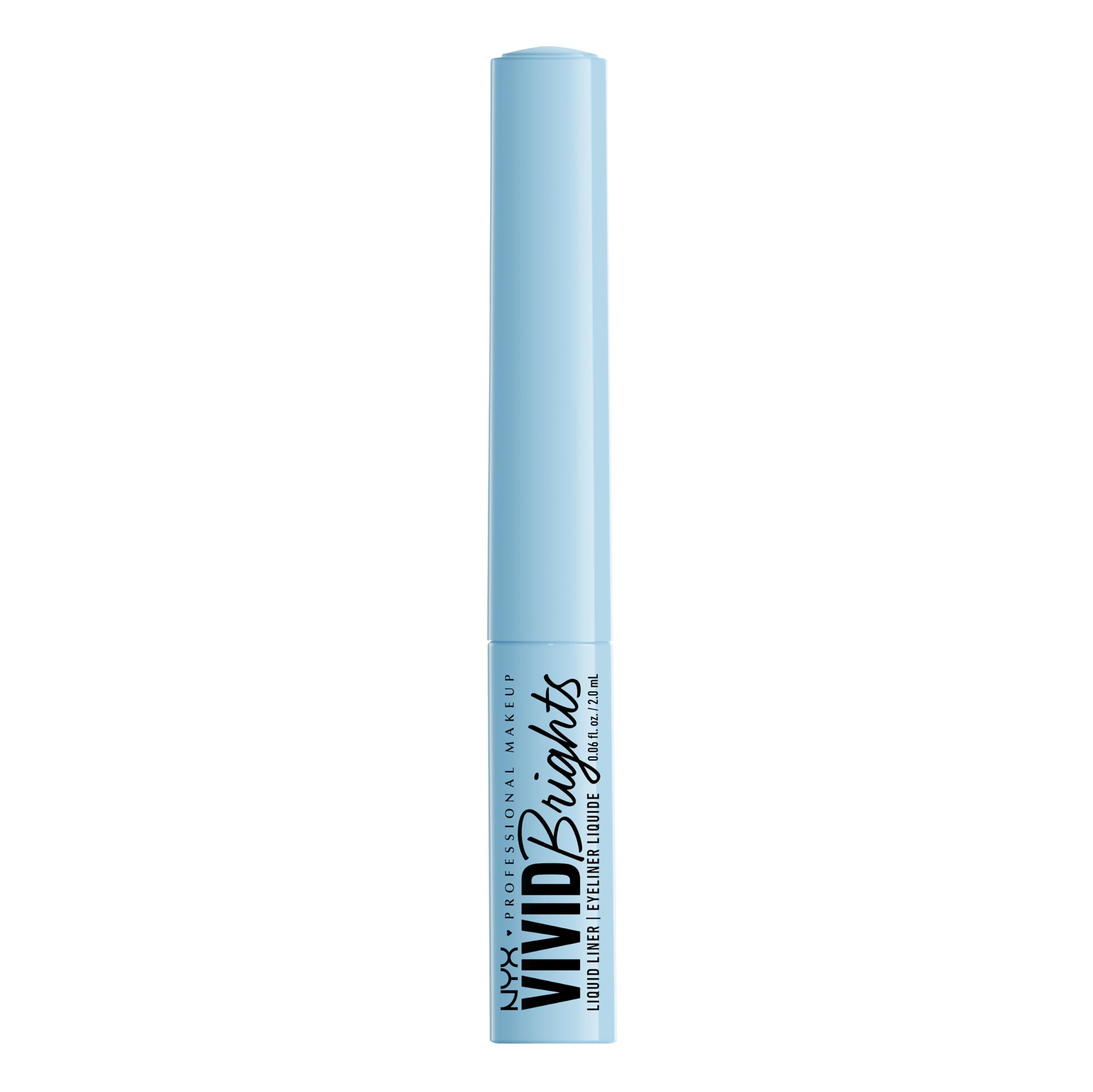 NYX Vivid Brights Liquid Liner Blue Thang smear-resistant formula maintains look