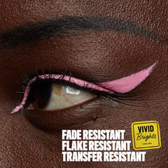 Sneaky Pink wing close-up shows precise control for sharp eyeliner wings.