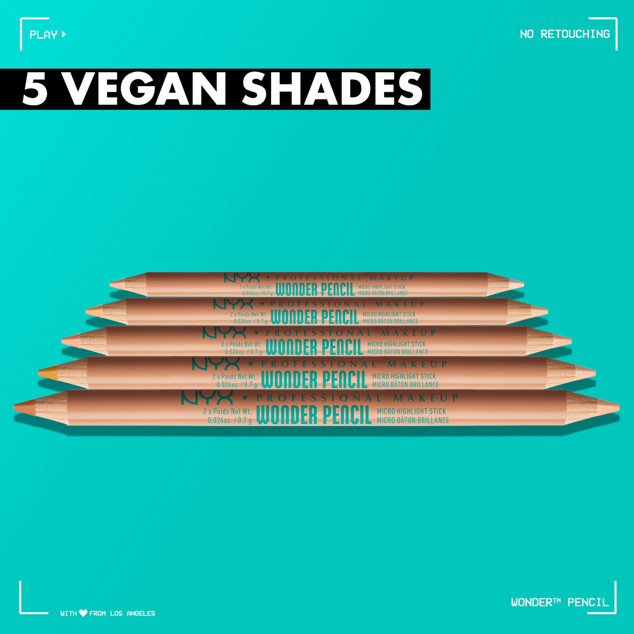 NYX Wonder Pencil defines lips by outlining for a plumper look.