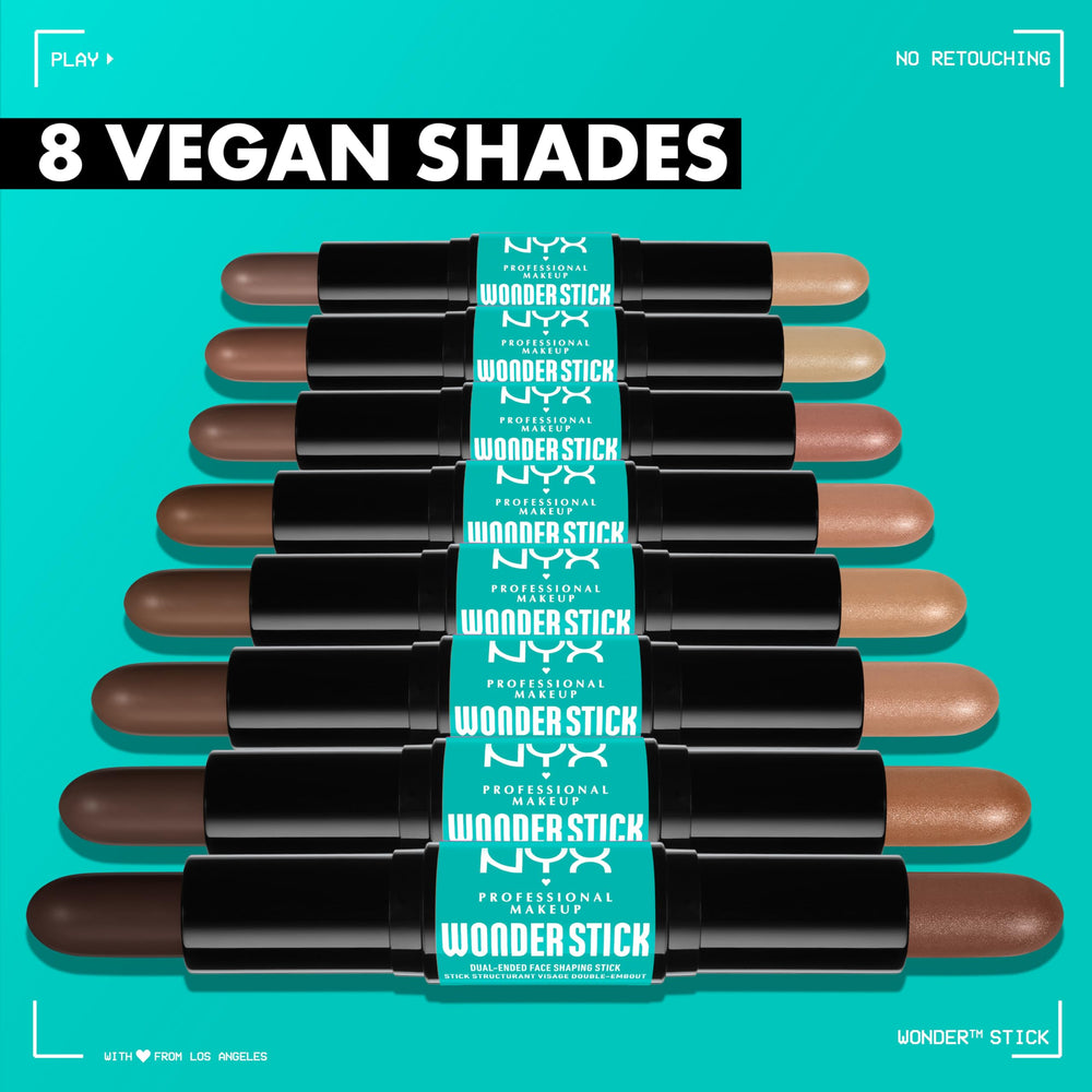 NYX Wonder Stick buildable shades let you tailor intensity from subtle to defined.