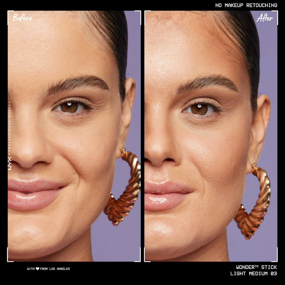 NYX Wonder Stick creamy texture glides smoothly for easy blending and seamless finish.