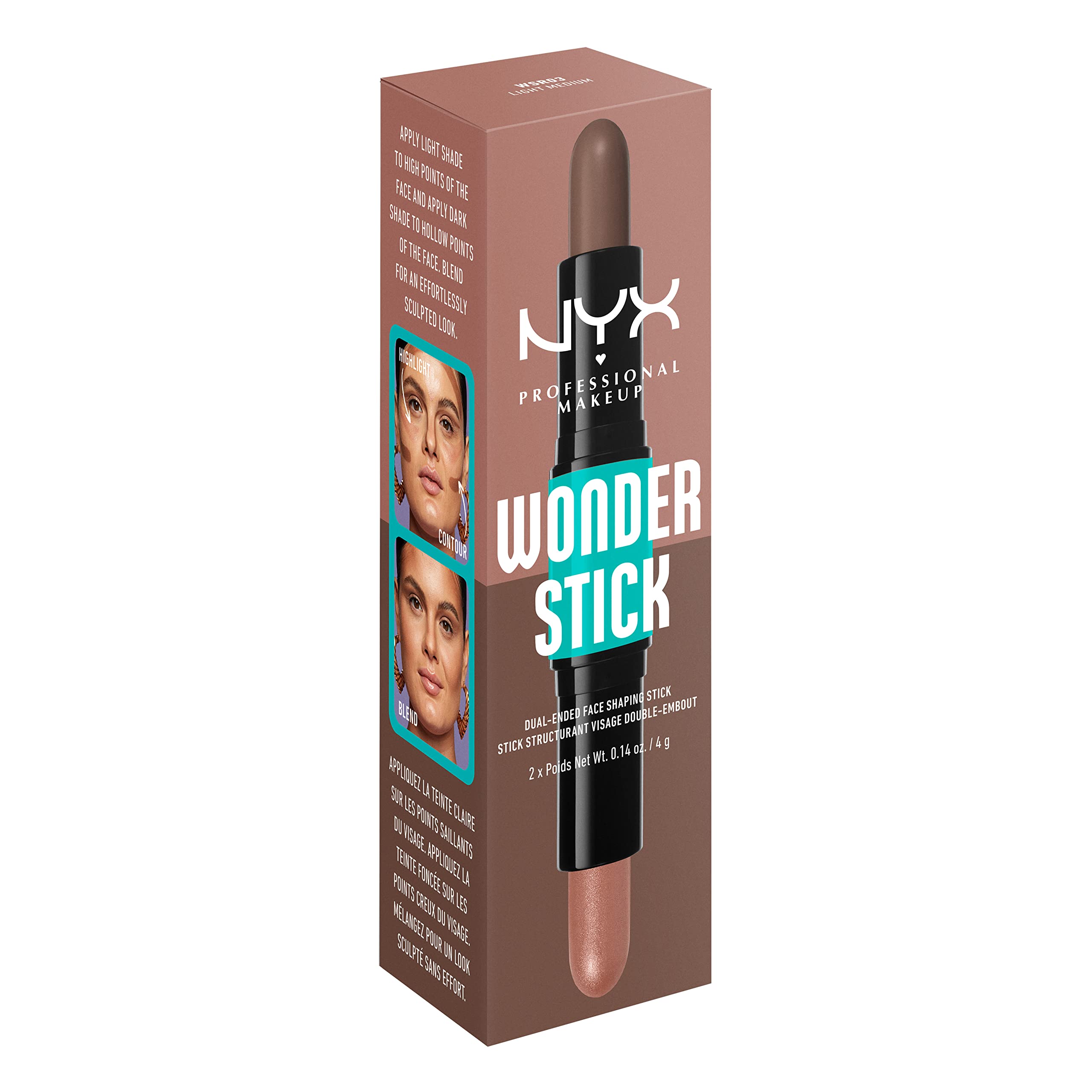 NYX Wonder Stick cruelty-free formula, vegan and approved by PETA.