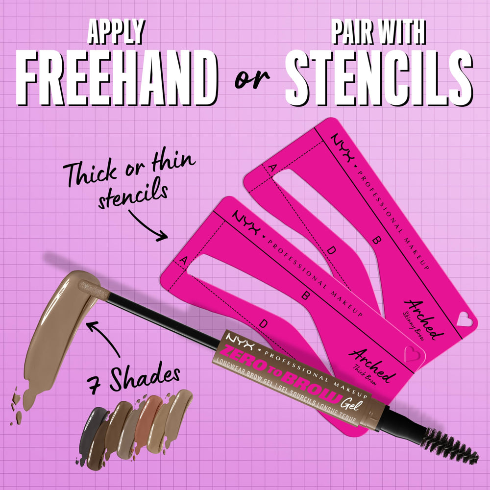 NYX Zero to Brow Ash Blonde two-day wear demo on the brow.