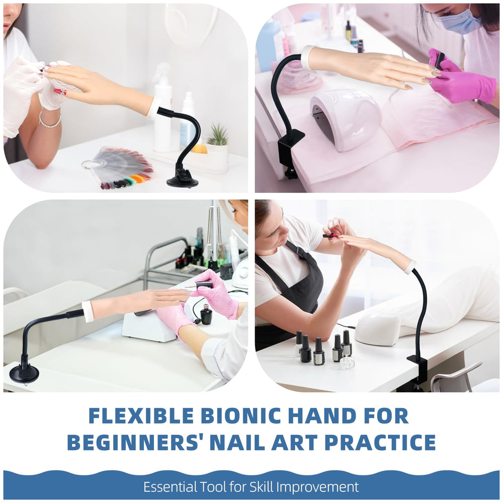 Nyxaphoralyn suction cup stand anchors the hand for longer sessions.