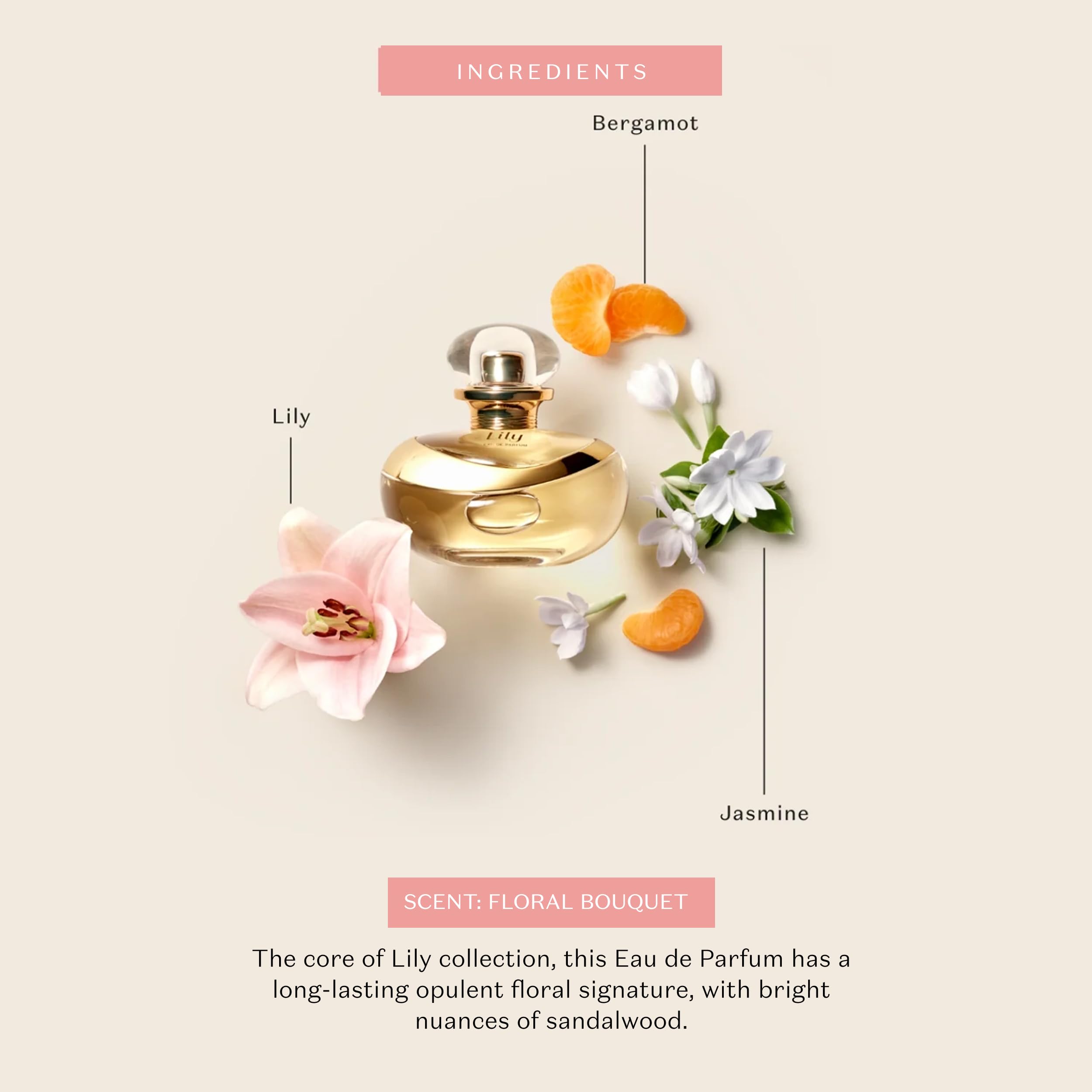 O Boticario Lily EDP stargazer lily detail hints at fresh floral notes