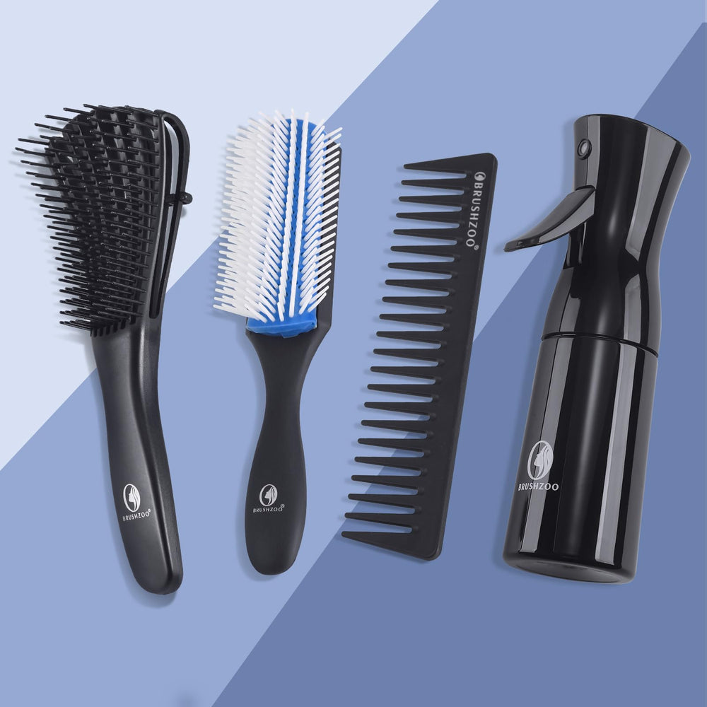 O BRUSHZOO curling routine helps dry and style curls