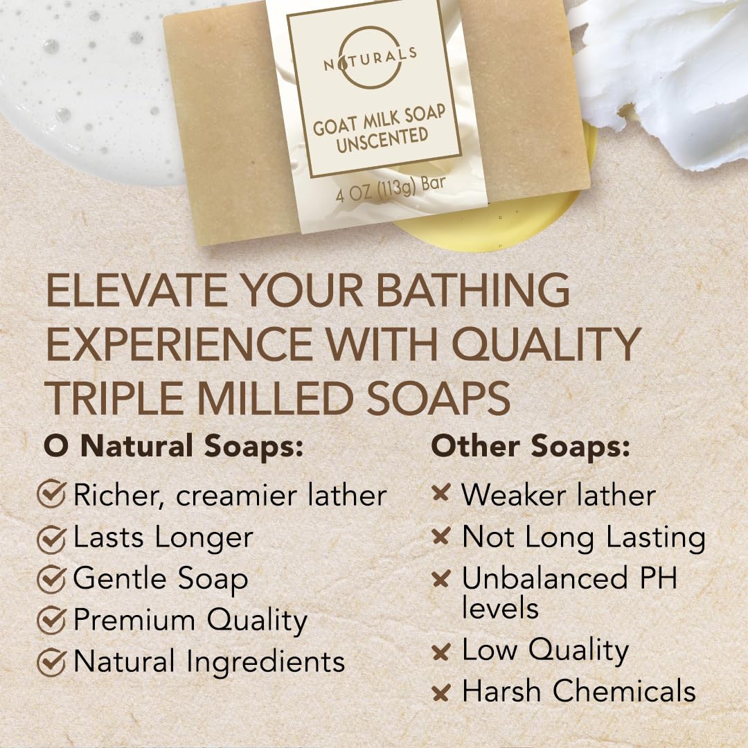 O Naturals three bars display a versatile, comforting cleanse for all skin types.
