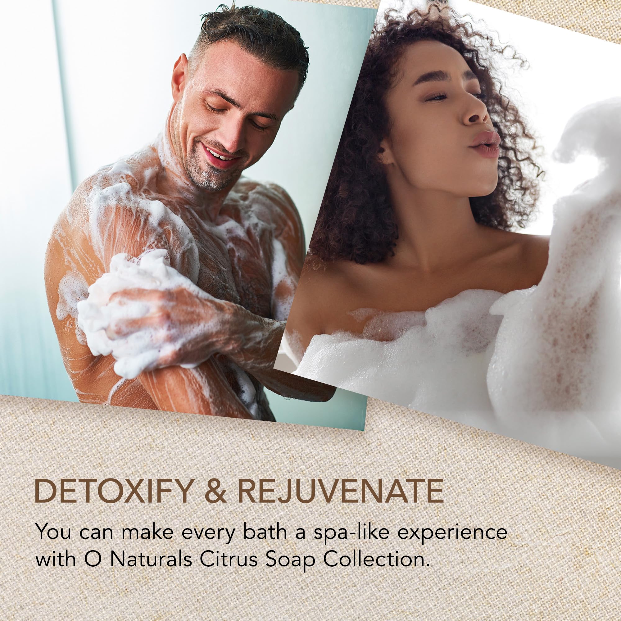 O NATURALS Lemon bar brightens skin-care moments with zesty fragrance.