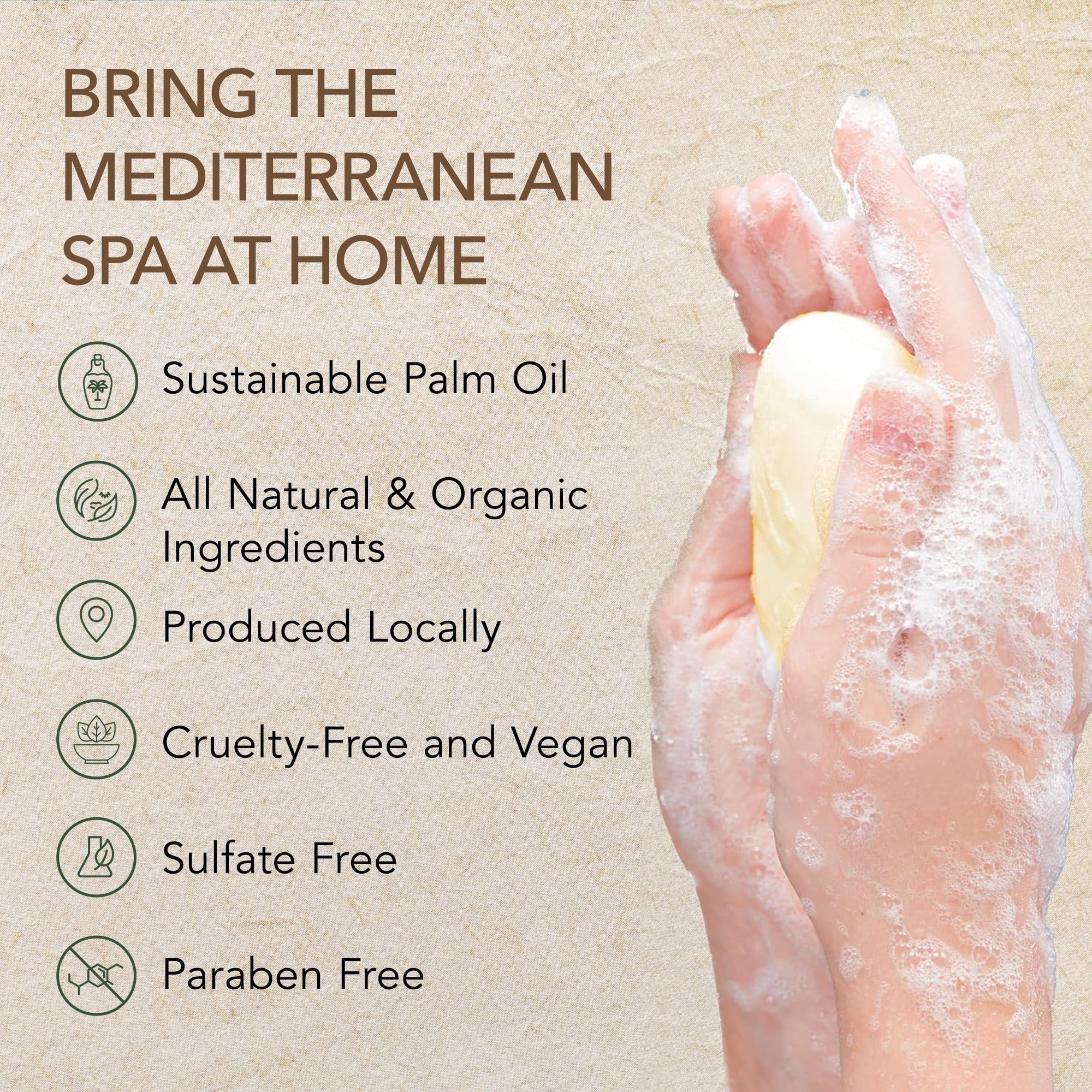 O NATURALS citrus soap rich-lather-foam image highlights luxurious texture for gentle cleansing.