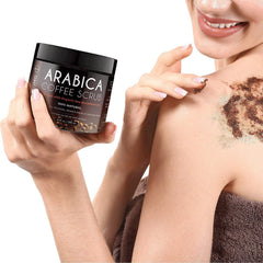 O Naturals coffee Arabica texture close-up for vibrant skin