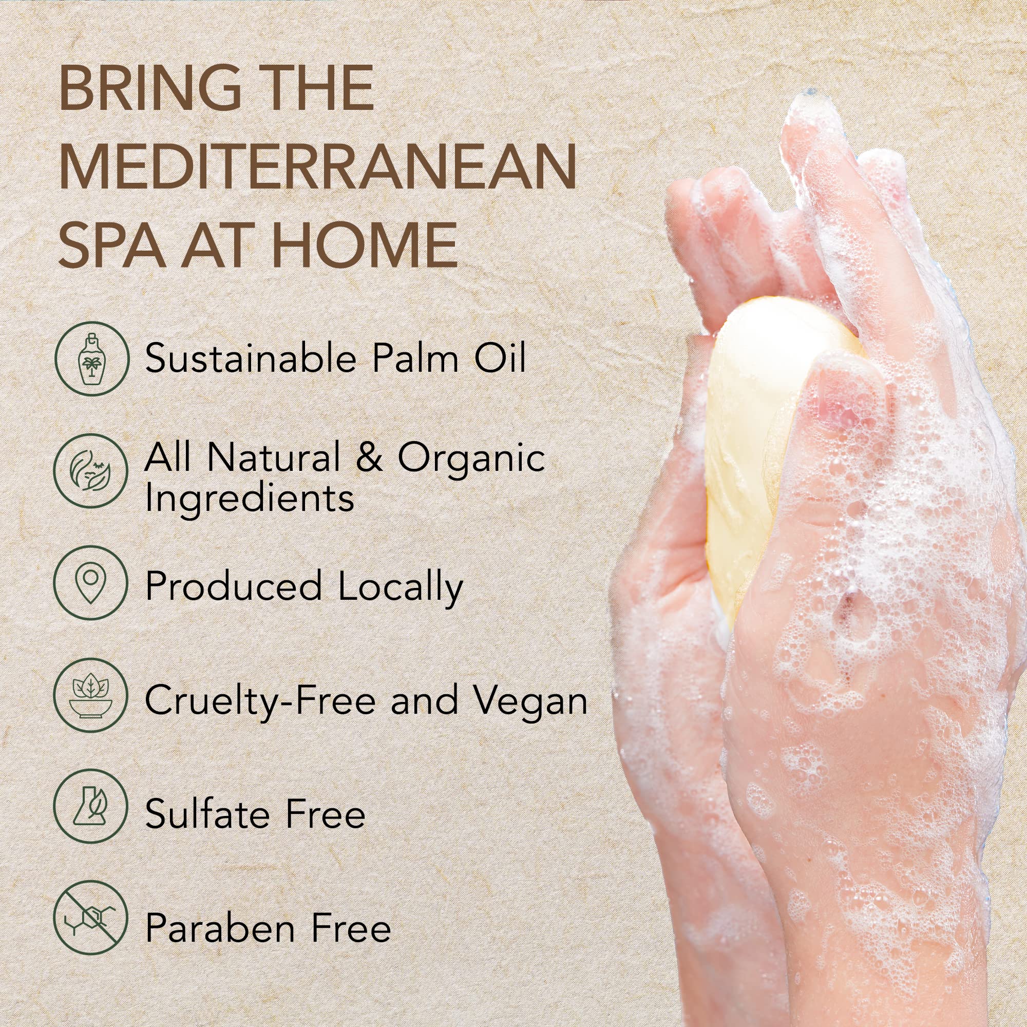 O NATURALS jojoba-tea-tree soap closeup signals balance and clarifying routine.